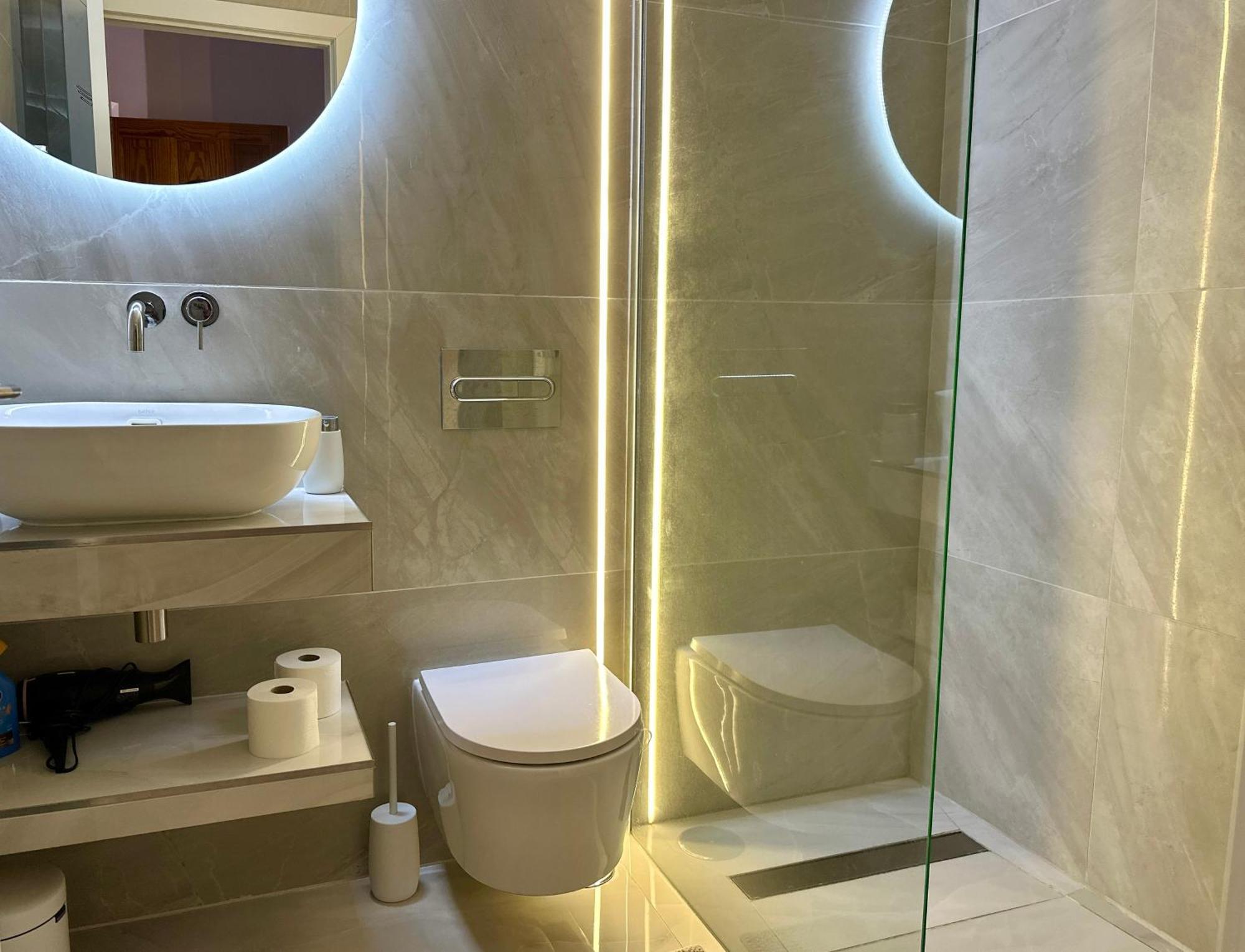 Апартаменты Luxury Diamond - Ocean View, Big Terraces, Air Con, Wifi Лос Кристианос Экстерьер фото